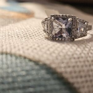 Charmed Aroma Elegant Silver-Toned Women's Ring SZ 8